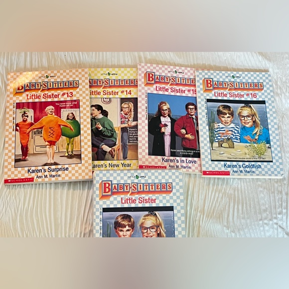 Babysitter: Little Sister Set # 13-16 scholastic with duster case - Picture 1 of 5
